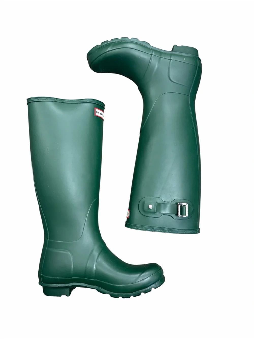 Hunter Tall Rain Boots in Hunter Green - Size 7
